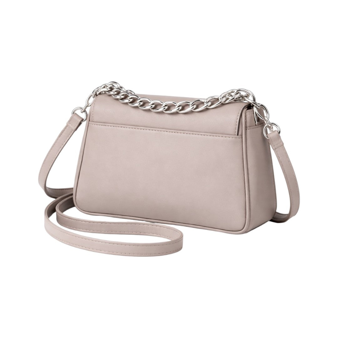Elegant Beige Chain Strap Shoulder bag for Women (M)